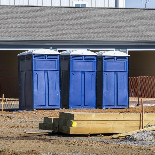 Heavy-duty construction site porta potty in Marysville, Ohio